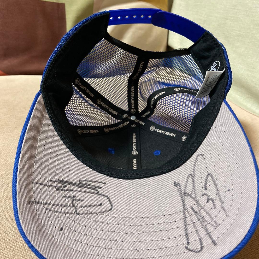 47 横浜DeNAベイスターズ キャップ 直筆サイン入り キッズ 古着 - メルカリ