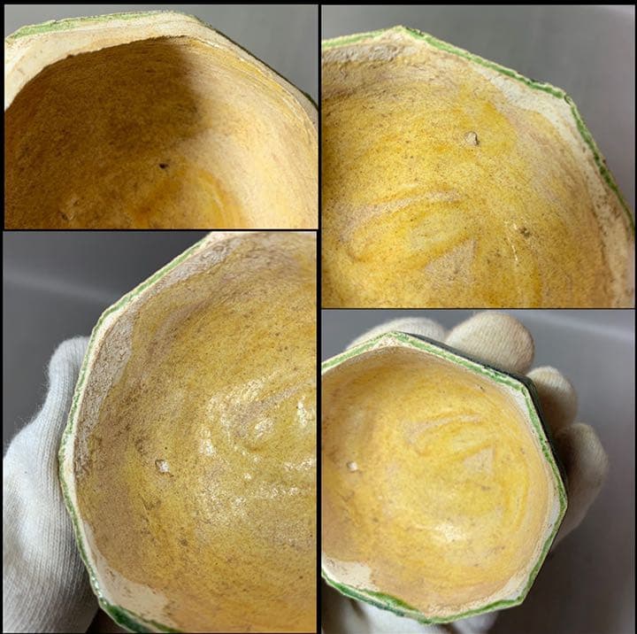 中国 三彩八角香合（印合 合子） f2220730