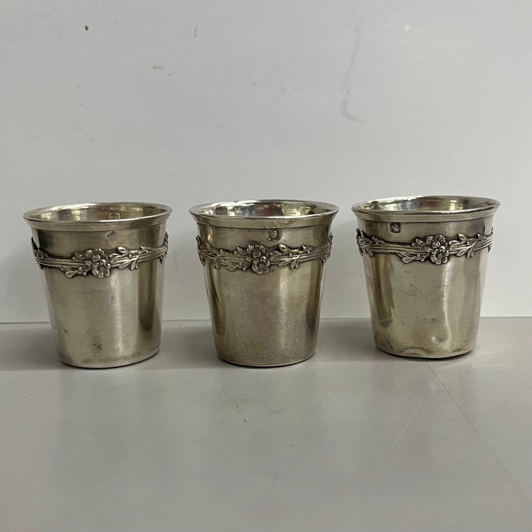 フランス　アンティーク　シルバー　銀製　リキュールカップ フランス パリ アンティーク シルバー 銀製 リキュールカップ - メルカリ