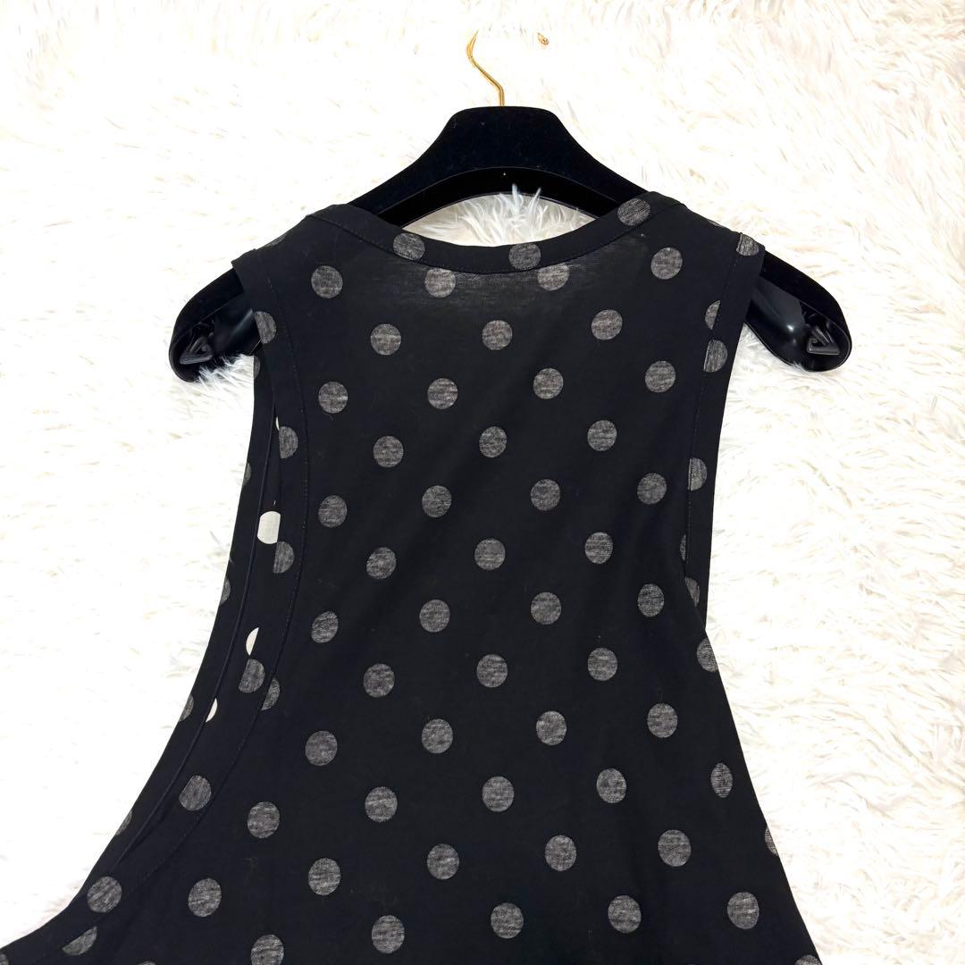 希少✨ Y's ワイズ DOT PRINT DRAPED TANK TOP M