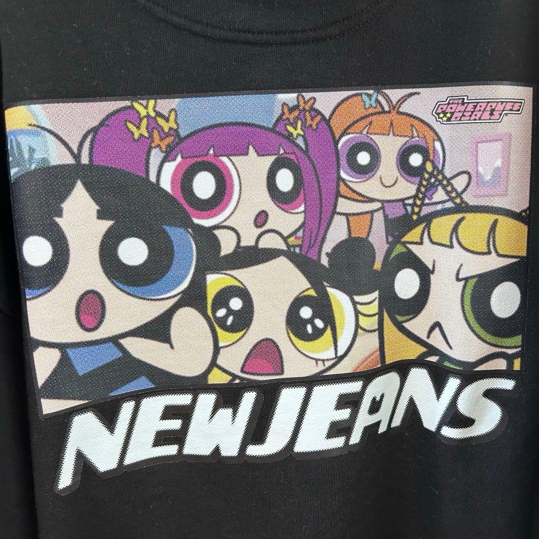 newjeans パーカー パワパフコラボ Lサイズ NewJeans パワーパフ