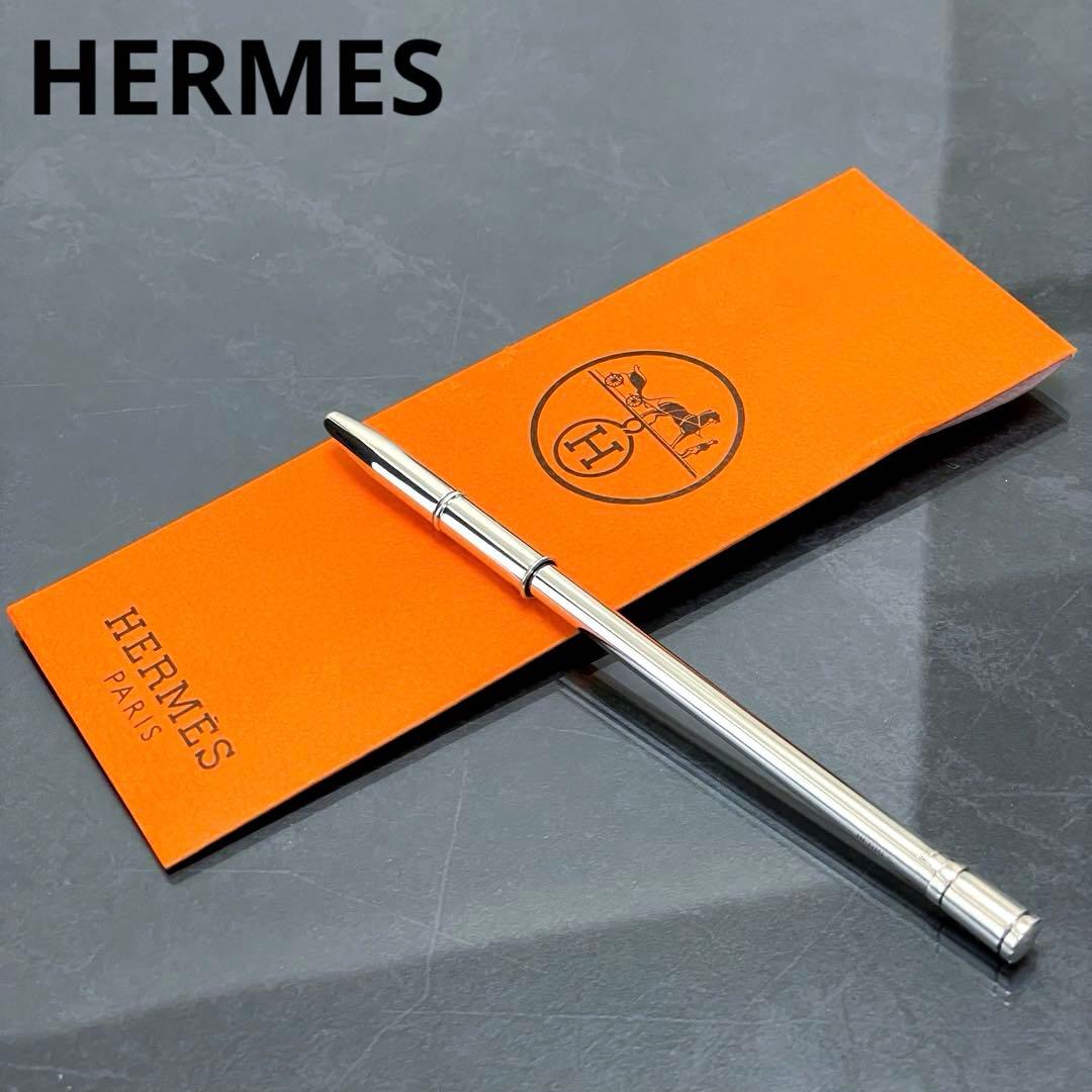 HERMES/エルメス/アジェンダ/ボールペン/シルバー/インク有り