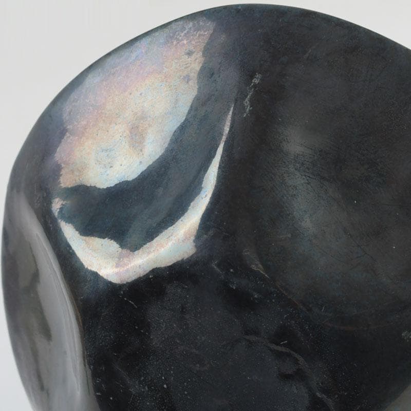 七宝焼　大阪尚美堂造　花形皿　小皿　共箱　V　9806