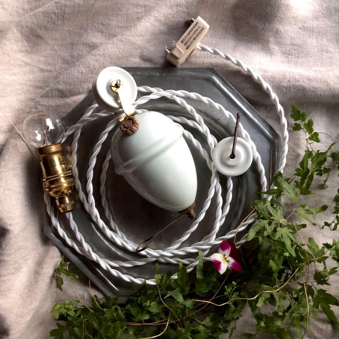 フランスアンティーク 滑車ランプ 昇降式ペンダントライト 照明