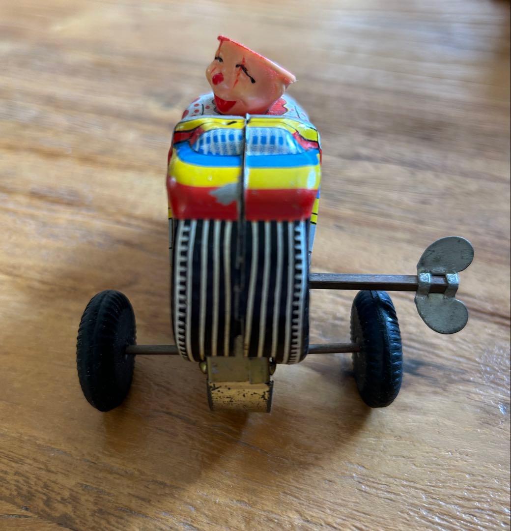 AOKI TOY サーカス オートバイ ゼンマイ ブリキ 昭和レトロ 日本製