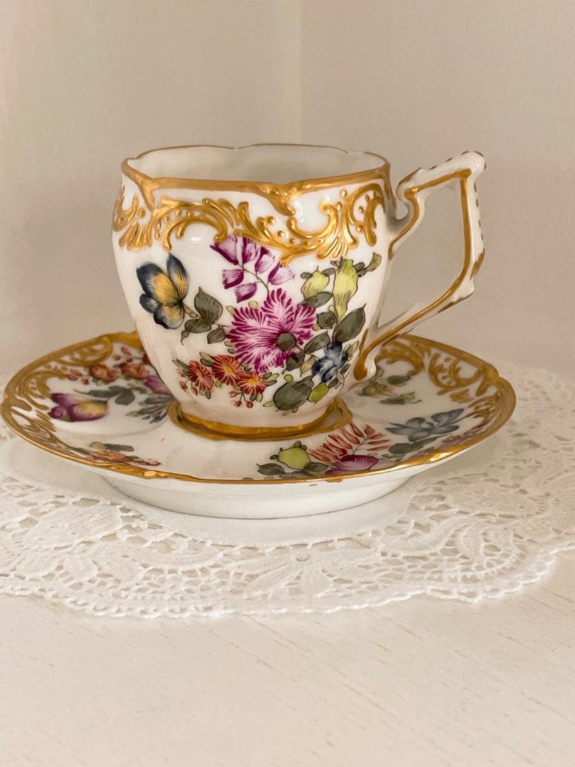 フランス製 パリ窯 オールドパリス カップ＆ソーサー B（コーヒー