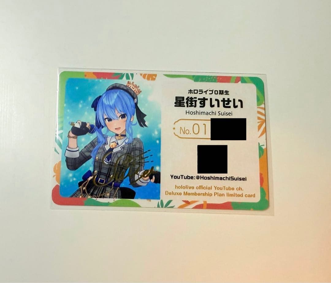 ホロライブメンバーシップ応援デラックスプラン限定カードアキ
