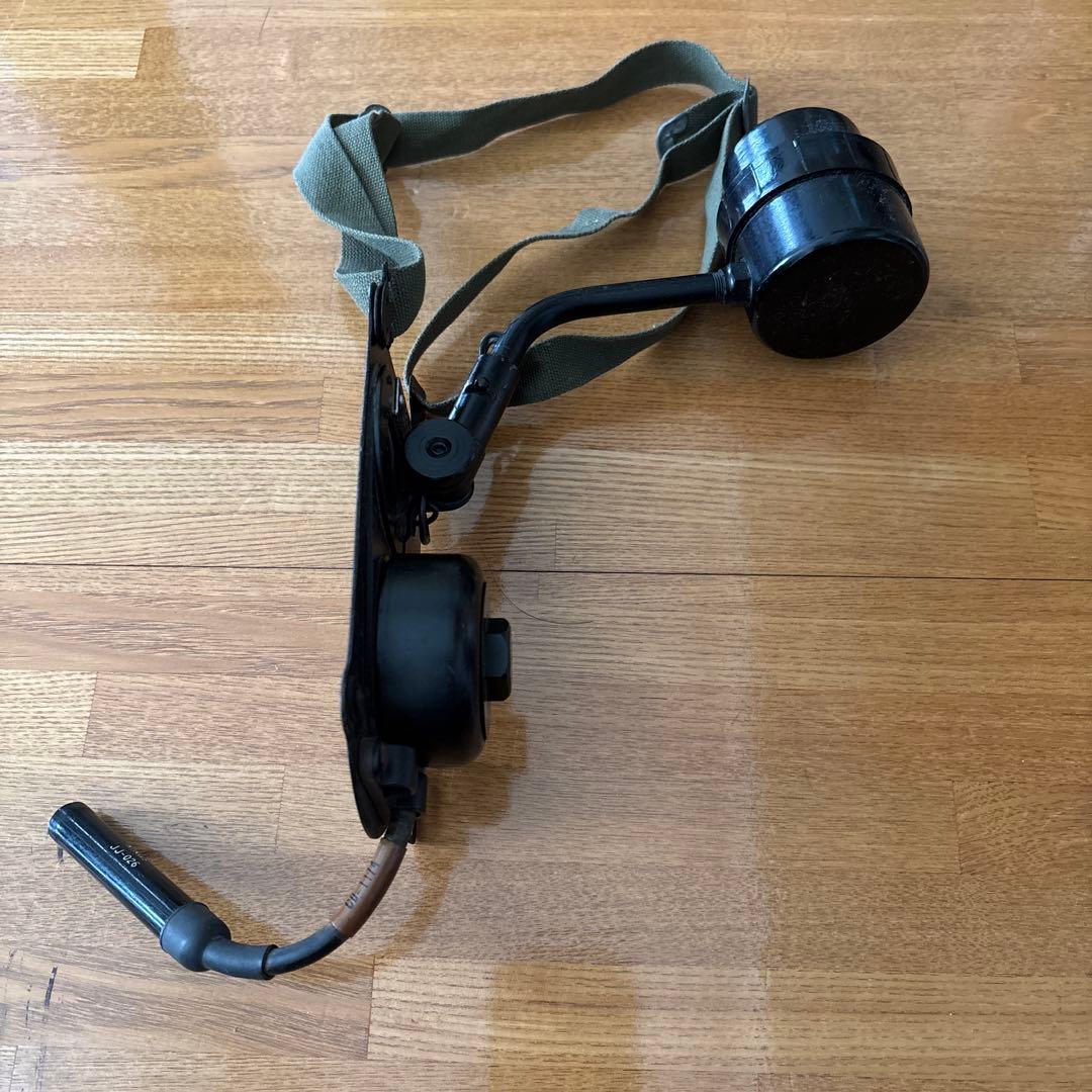 米海軍通信機器 受話器 無電池電話送話部