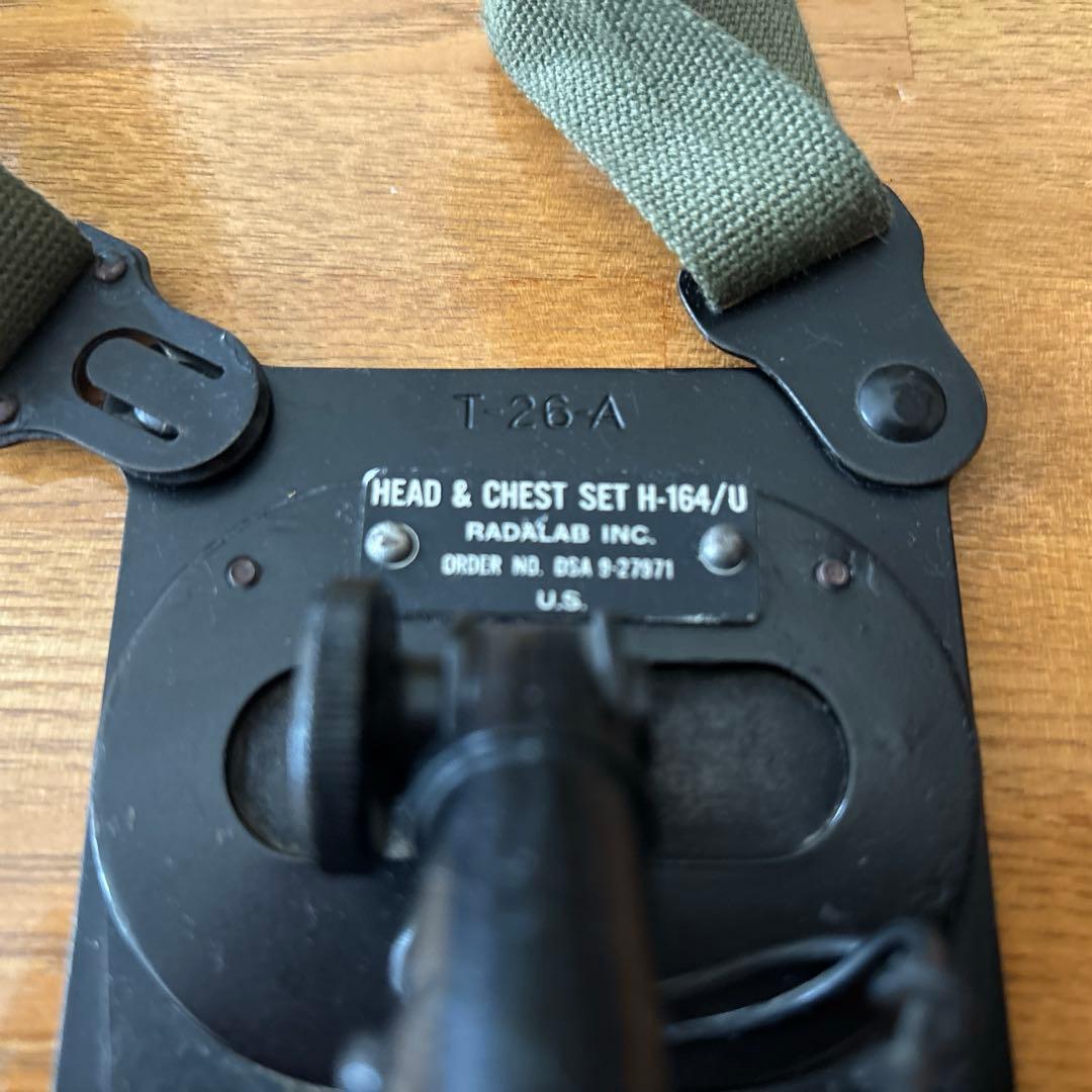 米海軍通信機器 受話器 無電池電話送話部