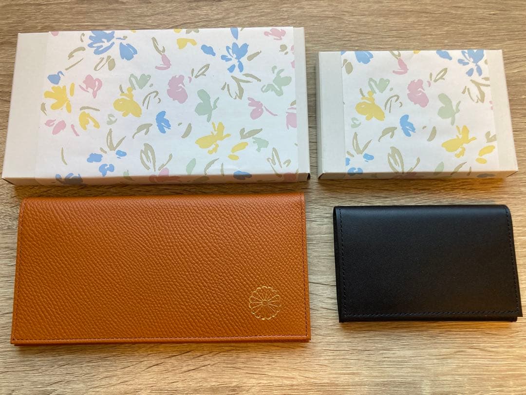 皇居財布と名刺入れのセット