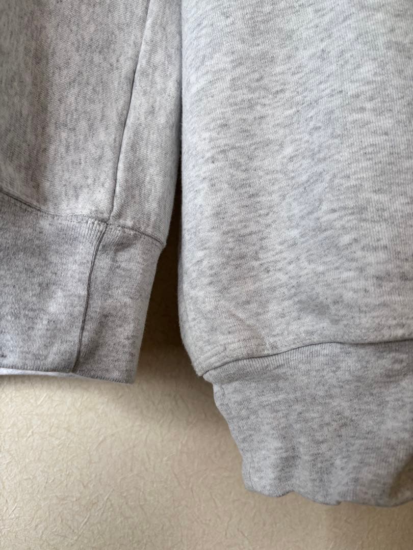 stussyステューシープルオーバーパーカー アッシュグレーヘビーウェイトL