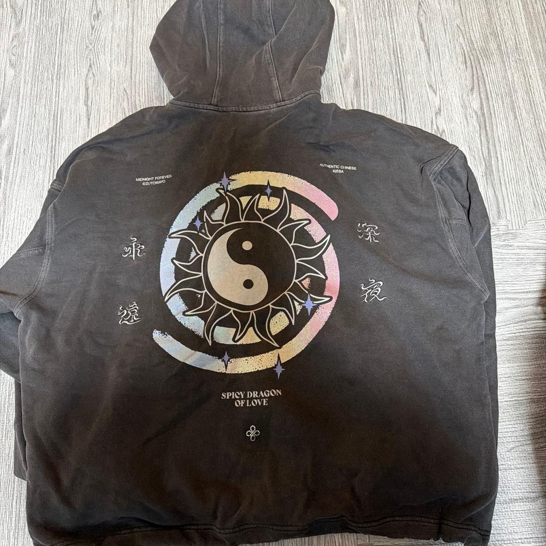 ずっと真夜中でいいのに　陰陽パーカー　ダブルジップ　ジャケット 写真追加〇