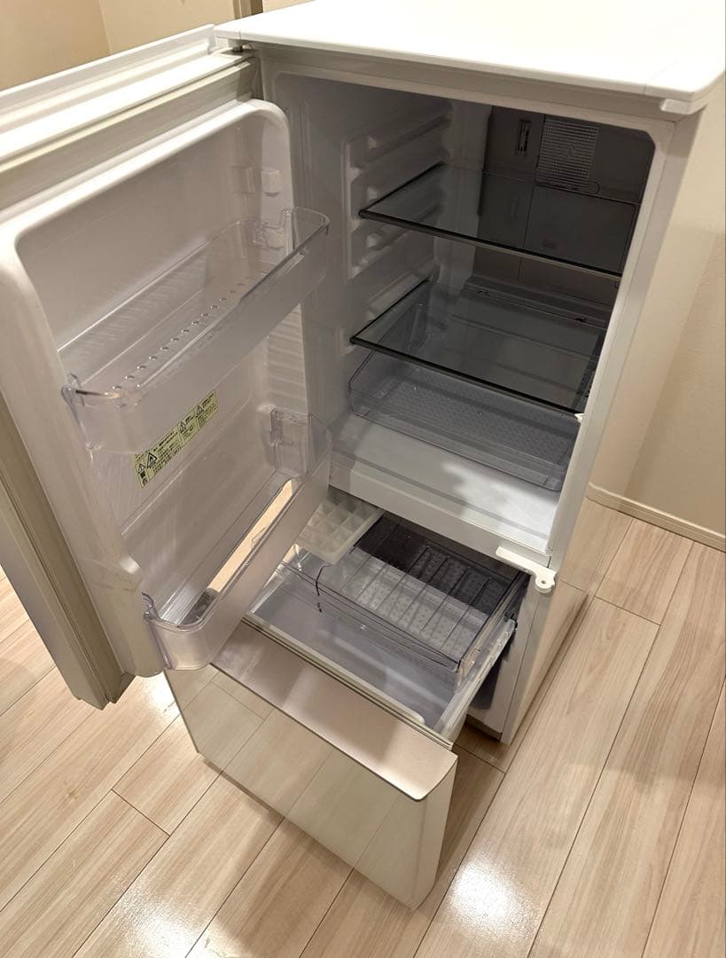 【SHARP 】冷凍冷蔵庫 プラズマクラスター（137L）SJ-GD14D-W