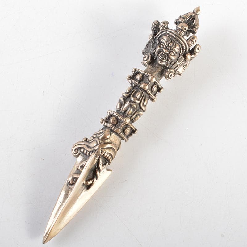 チベット 密教法具 古銅 独鈷杵 プルパ V R5838 - メルカリ