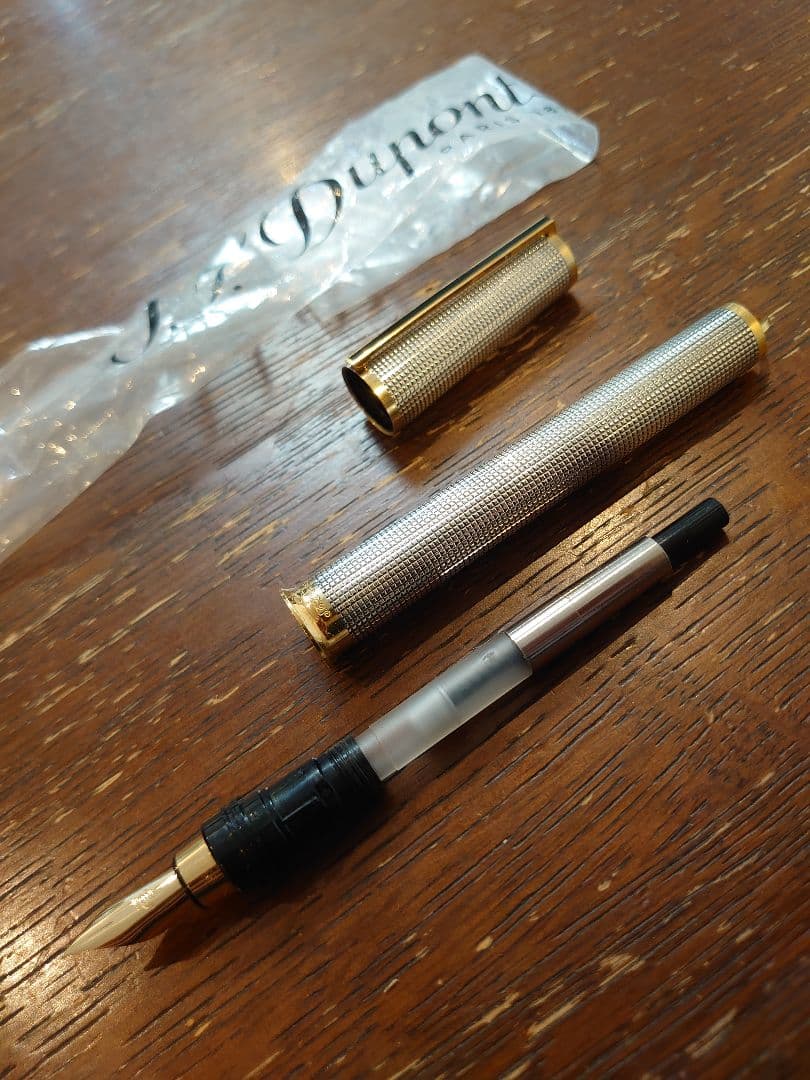Dupontシルバー 銀製 万年筆 Fサイズ