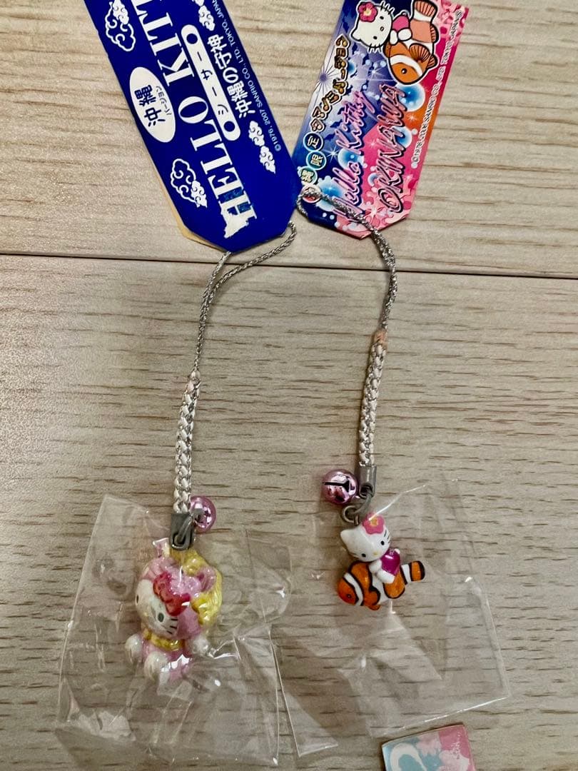 ご当地ハローキティ ストラップセット 10個まとめ売り、ハワイハンカチ