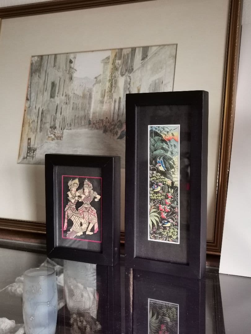 インドネシアバリ島アート細密画 神の踊り コモシャンバラ