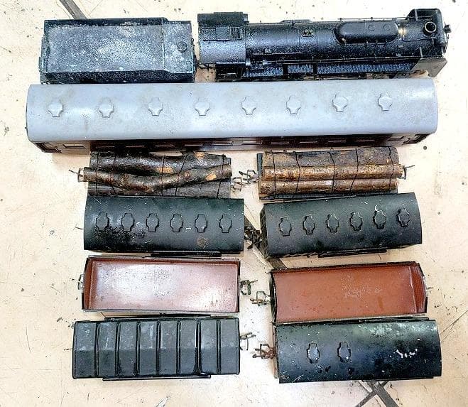 k*n様 HOゲージ ジャンク SLセット 鉄道車両模型 1/64サイズの