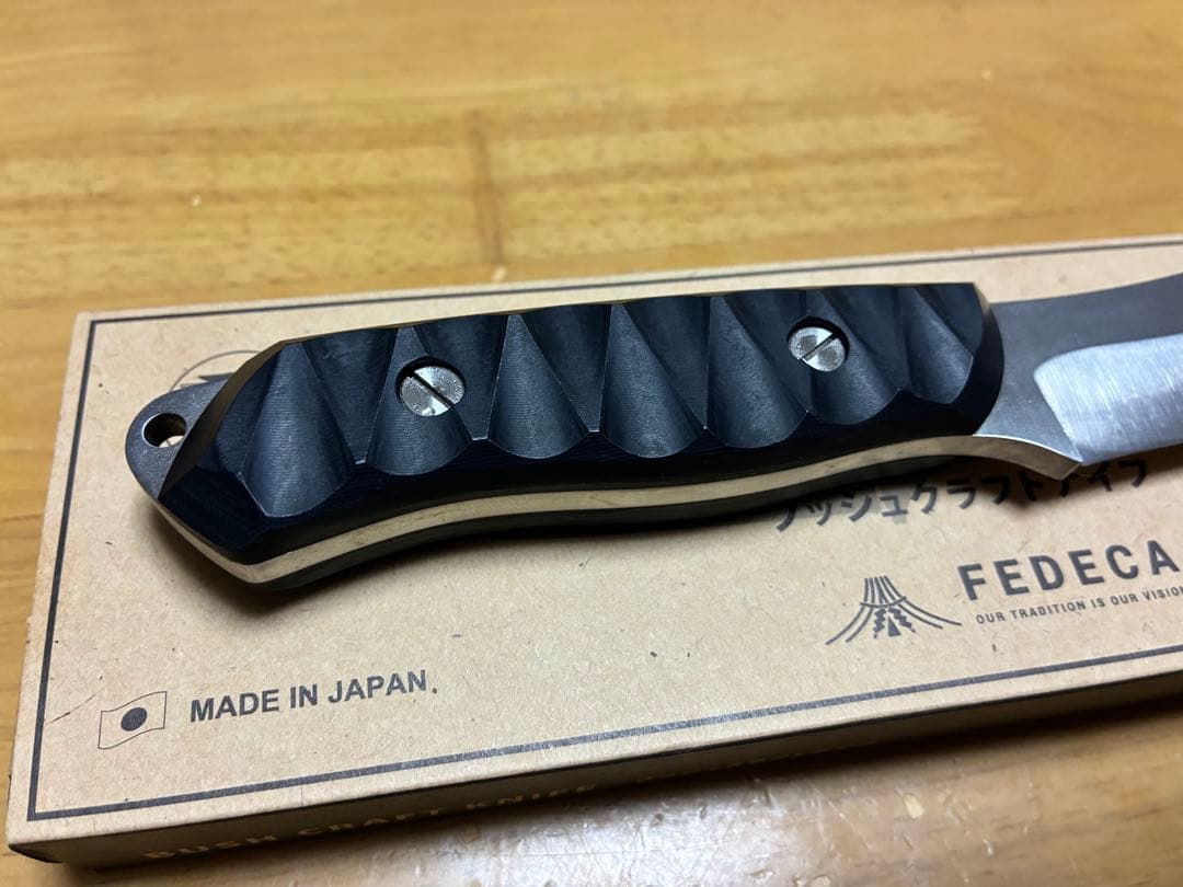 FEDECA ブッシュクラフトナイフ リップルブラック