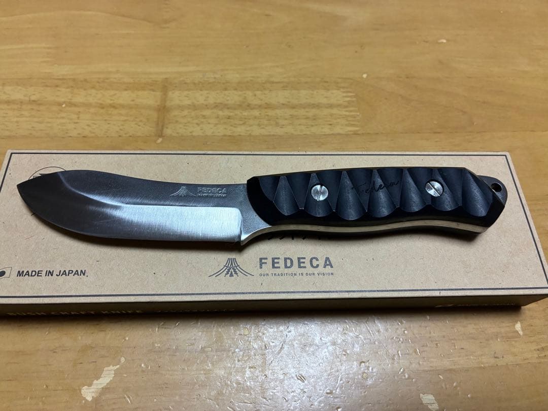 FEDECA ブッシュクラフトナイフ リップルブラック