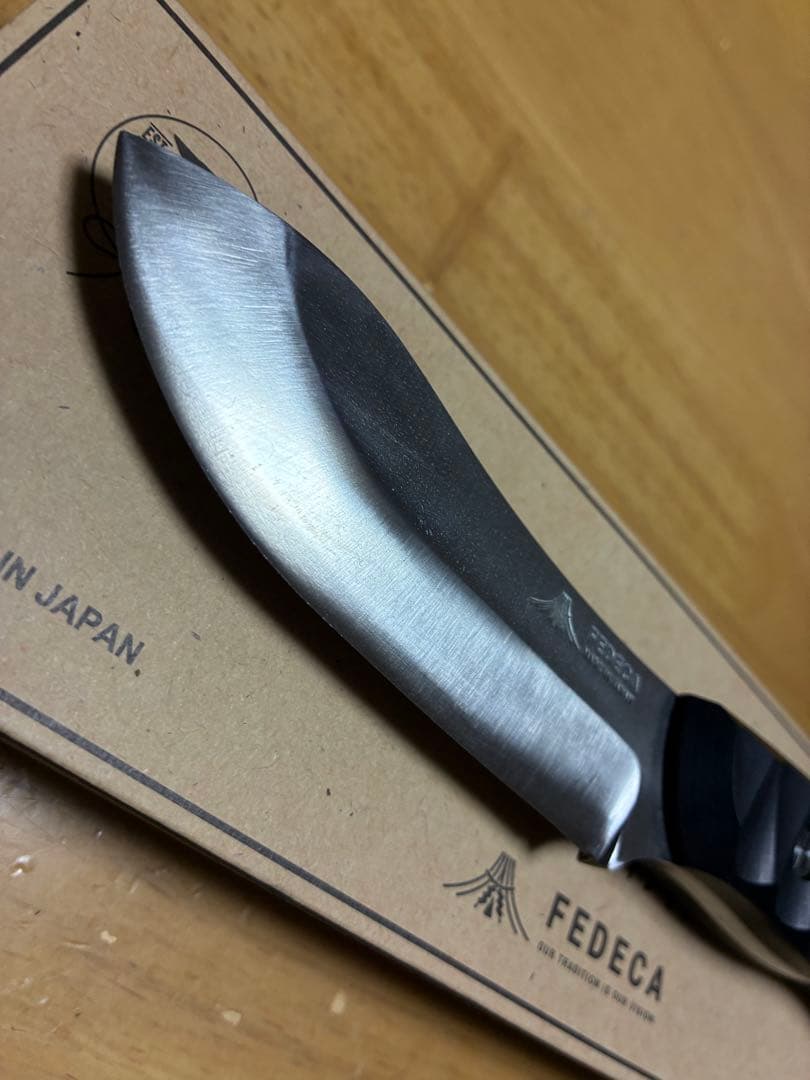 FEDECA ブッシュクラフトナイフ リップルブラック