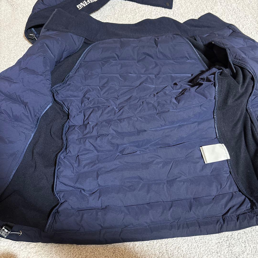 ブリーフィングゴルフ☆ハイブリッドダウン　ネイビー　M 襟取り外し可