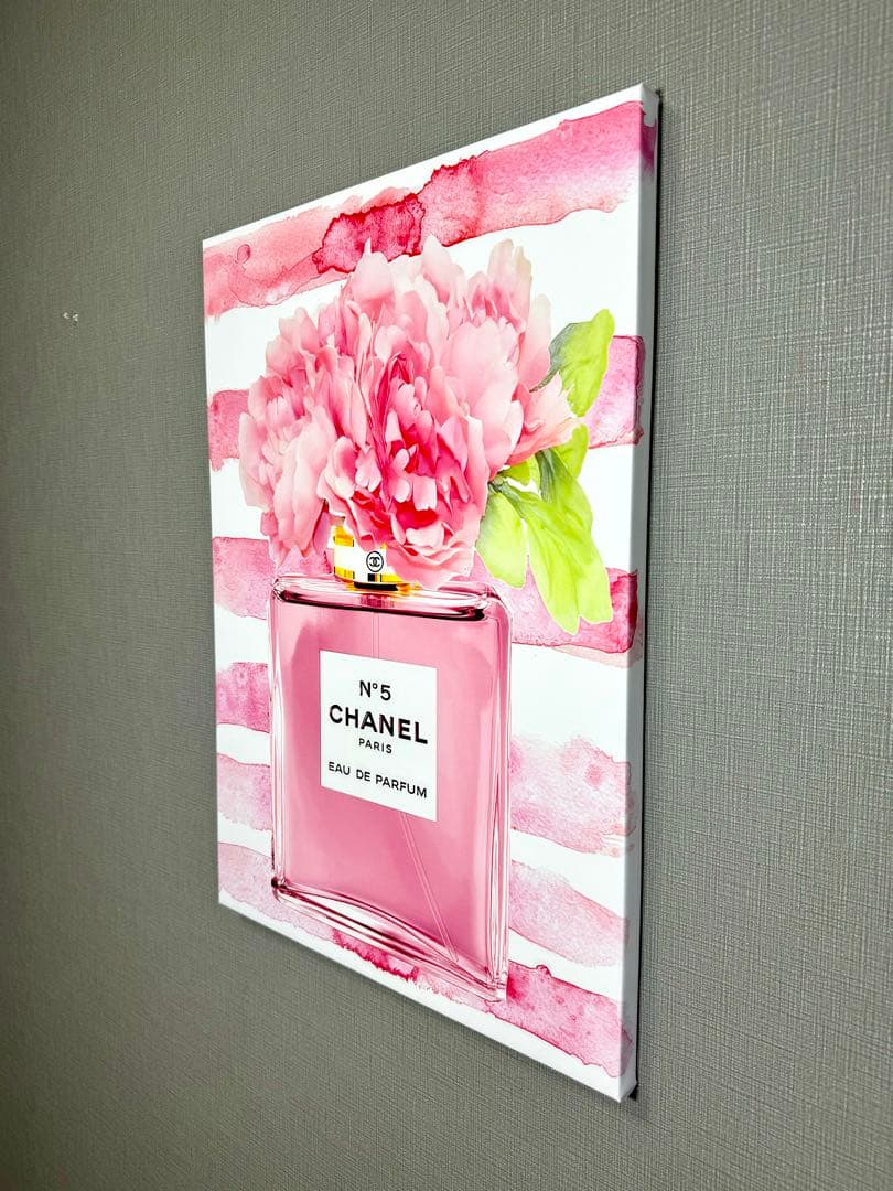 No.123木枠付きキャンバスアート オマージュアート 香水アート chance