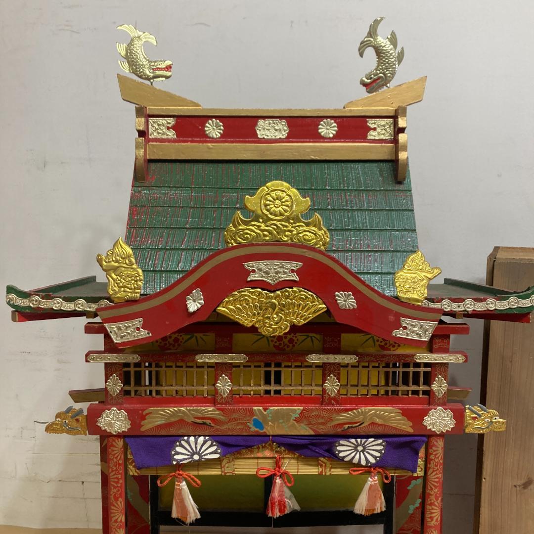 ひな御殿 豊寿殿　木製 組み立て式 御殿飾り　雛人形 ひな祭 昭和レトロ