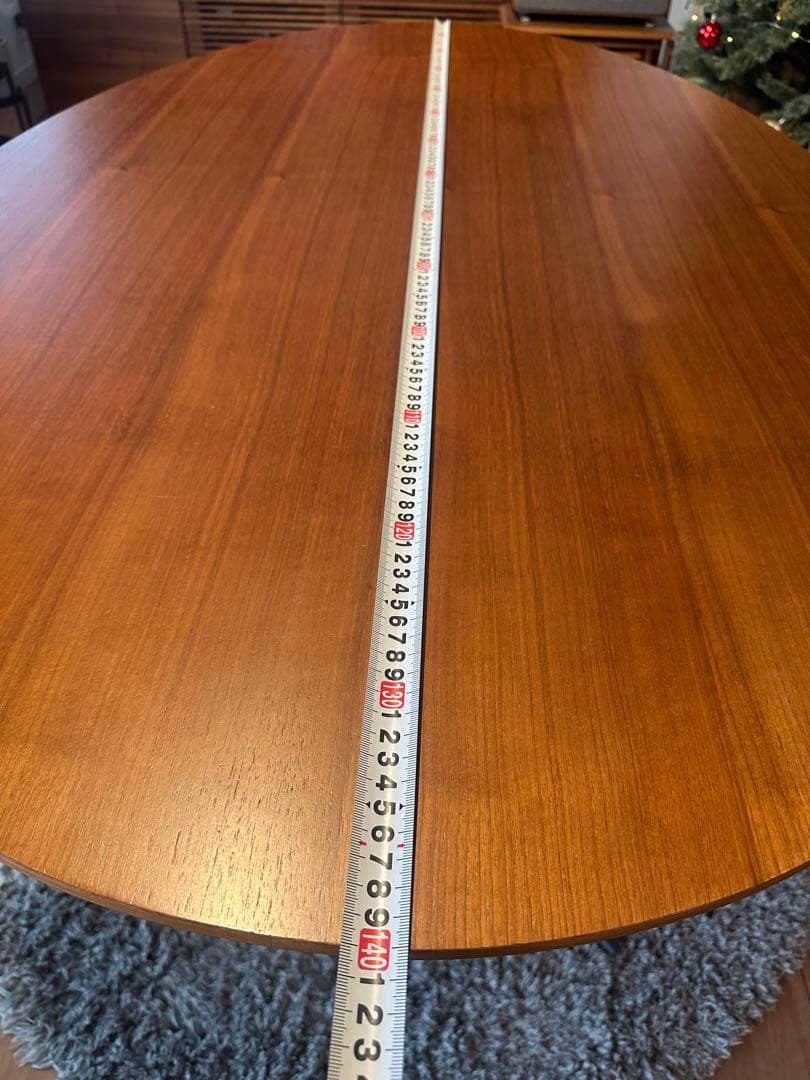 【アクタス】楕円形 木製ダイニングテーブル