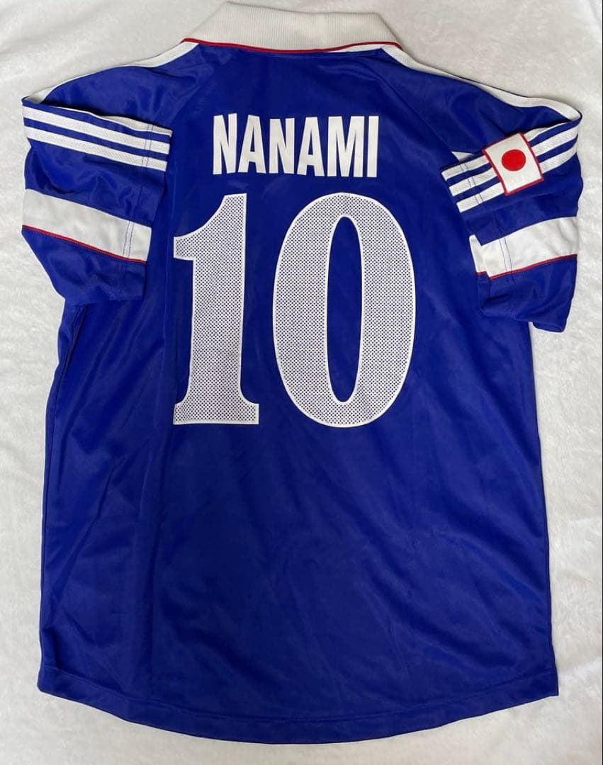 サッカー日本代表 【サイン入り】 10名波浩選手ユニフォームLサイズ