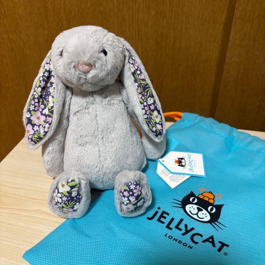 ぬいぐるみ  Blossom Silver Bunny Bloom S