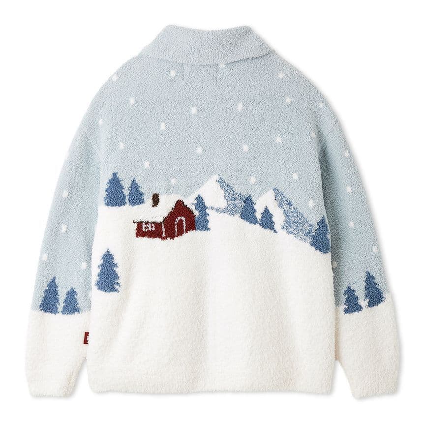 新品✨ジェラートピケ【HOLIDAY】スキーベアジャガードカーディガン MNT
