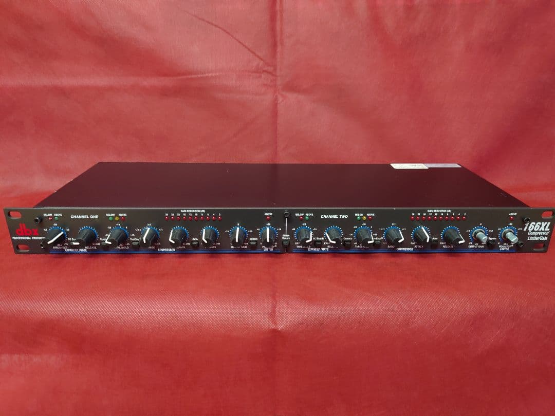配信機器・PA機器・レコーディング機器 dbx 166XL Dual Compressor Limiter Gate Rack Mount DBX 166XL Dual Channel Compressor Limiter Gate
