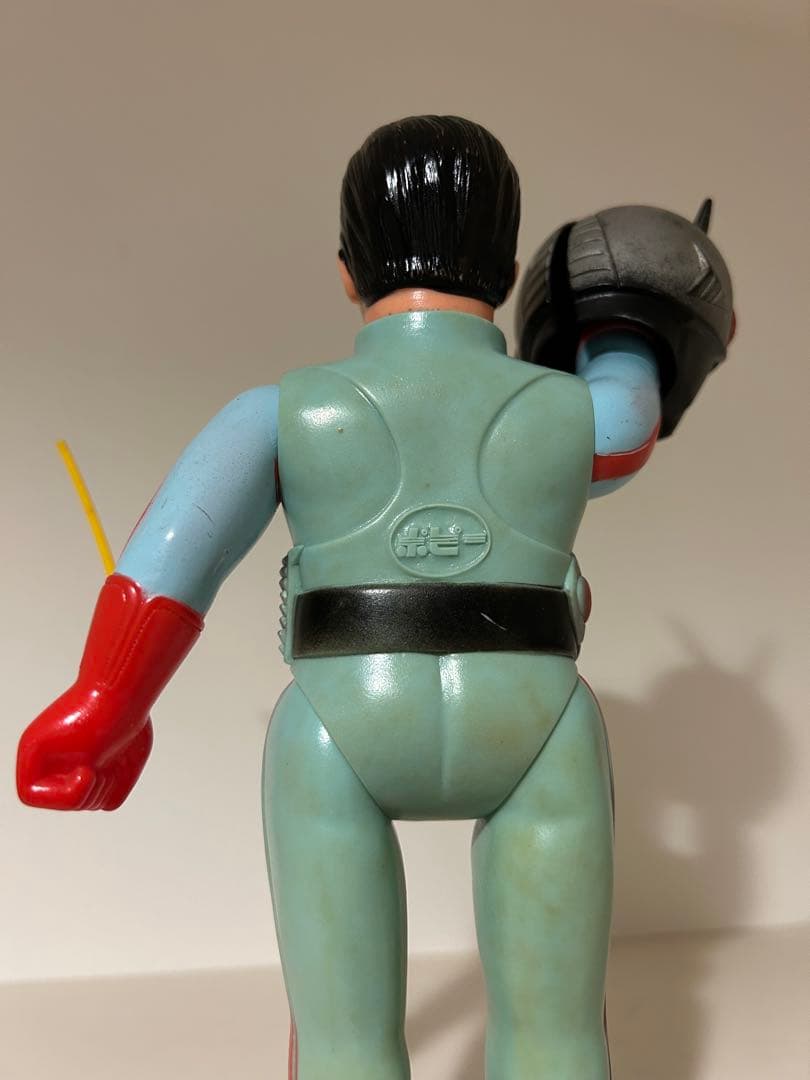 超絶希少な武器付】　仮面ライダー X　当時物　ポピー　面取れ　旧バンダイ　ソフビ