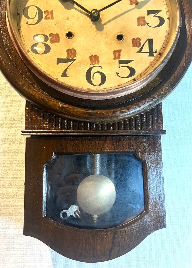 精工舎SEIKOSHA振り子時計ゼンマイ掛け時計柱時計古時計ボンボン時計