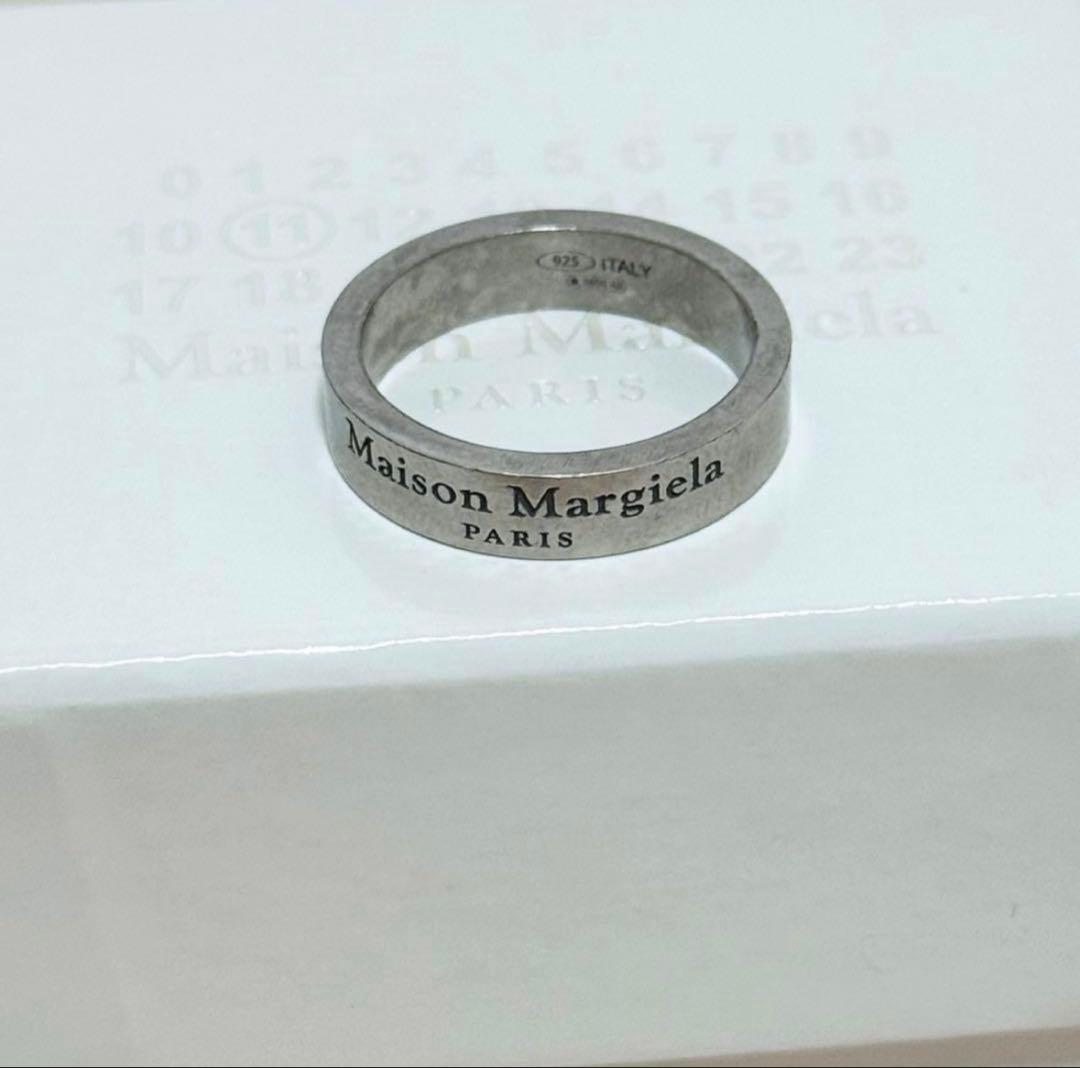Maison Margiela ネームロゴ 指輪 リング シルバー サイズ07