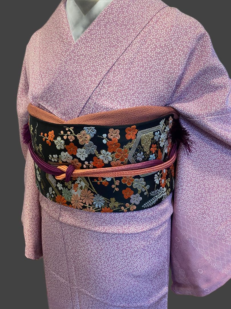 江戸小紋 小花流水文様 付け下げ訪問着 卒業式 入学式 お茶会 お出かけ