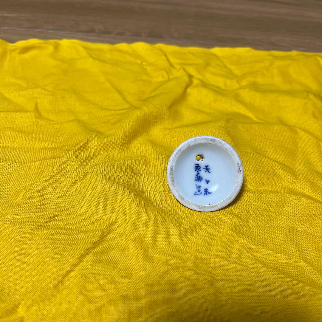 京焼急須　大日本永楽造　金彩梅の図