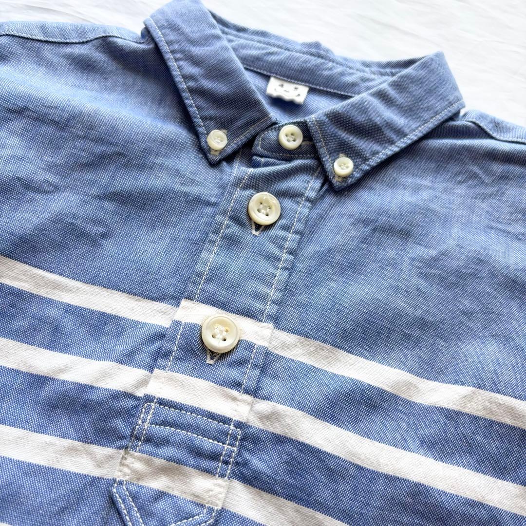 【極美品】45R スーピマオックスの908オーシャンボタンダウンバスクプル