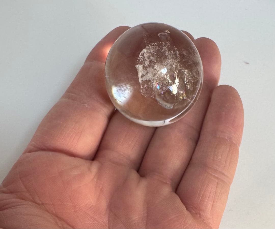 レムリアンシードクリスタル丸玉 36.8mm パワーストーン 天然石