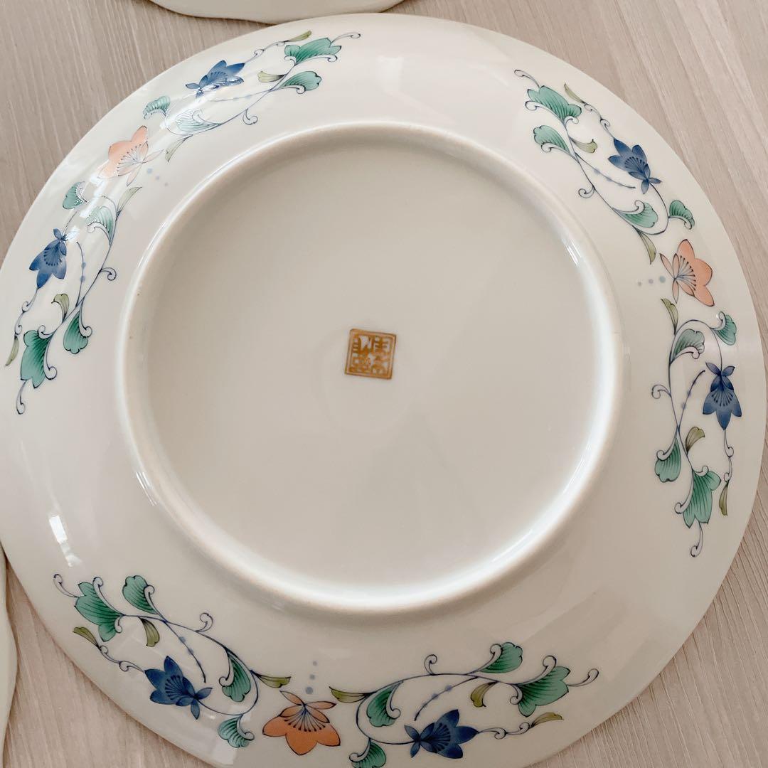 1946 有田焼龍峰皿5客未使用