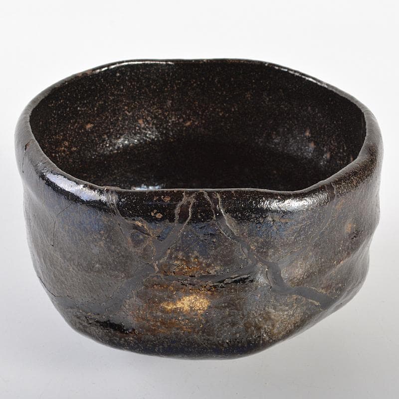 茶道具 高橋道八造 黒楽茶碗 共箱 M R7088 - メルカリ