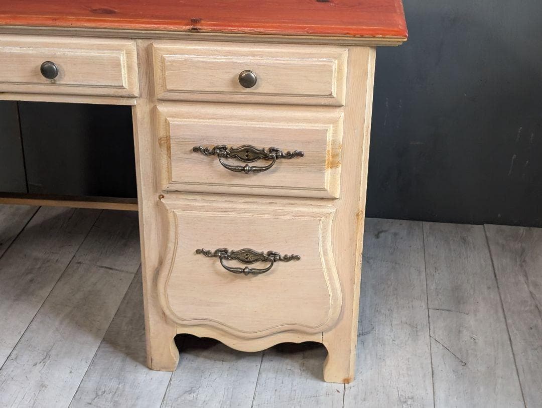 USスタイル　アンティーク　ヴィンテージ　デスク　カントリー調　綺麗な木目　IZ