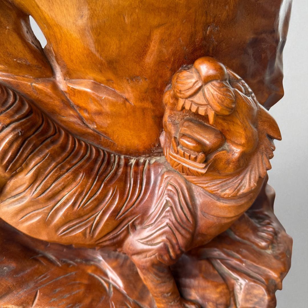 一枚板】高さ68㎝ 幅56㎝ 奥行き48㎝ 虎松 衝立 天然