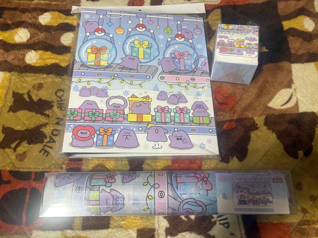 3個セット】韓国限定 メタモン プレイマット、ケース、バインダー