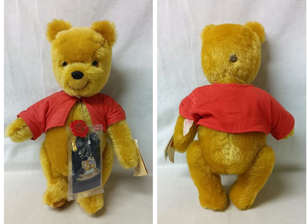 赤ハーマン社製ウィニー・ザ・プー　2001年　くまのプーさん　限定品　レア　美品