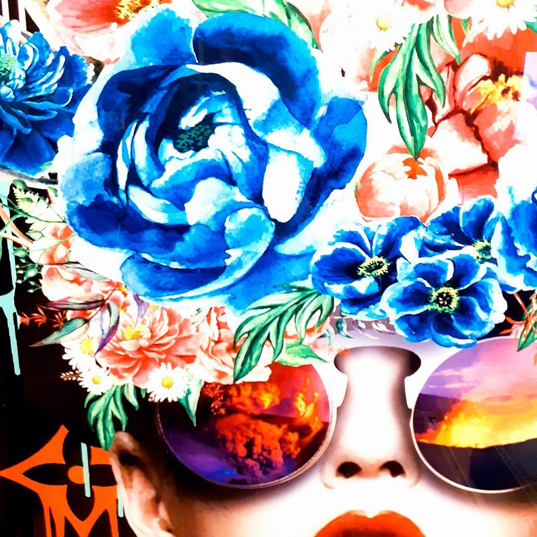 輸入雑貨 ミラーアートパネル『Louis Vuitton』 強化ガラス 特殊強化