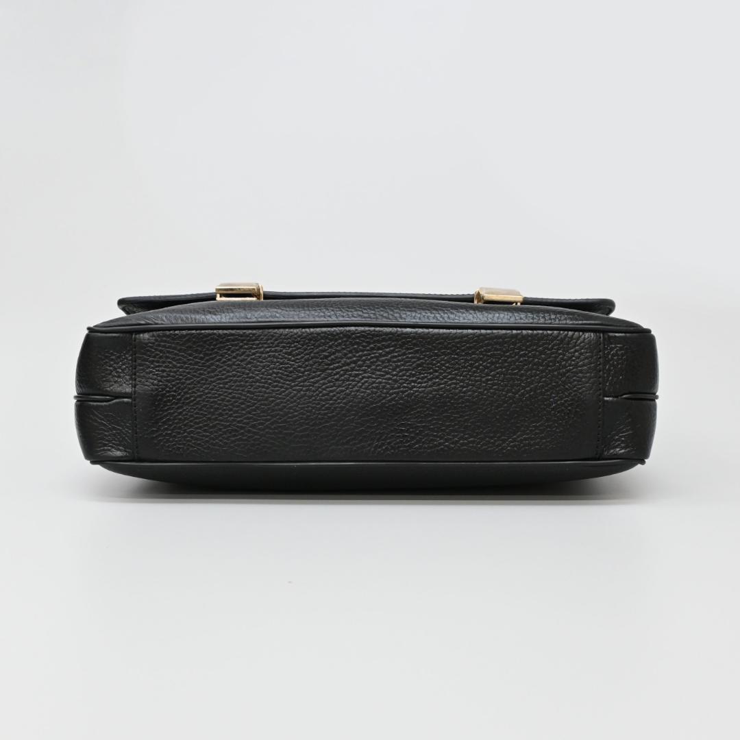 48035★年 ダンヒル ビジネスバッグ ブリーフケース ブラック 牛革*