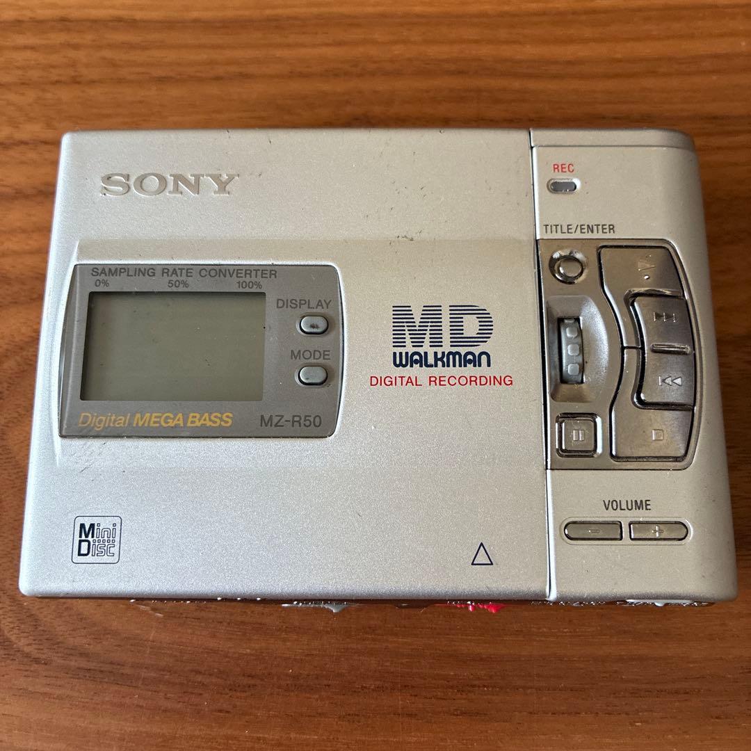 ジャンク品]ソニーSONY MZ-R50 MDウォークマン MDレコーダー - メルカリ