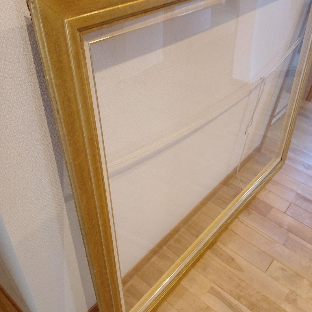 【限定値下げ】レトロ風　ゴールドの油彩額縁のみ 　特大サイズ